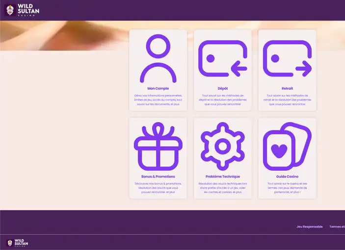 Interface du bonus Wild Sultan montrant les tours gratuits et le bonus de dépôt